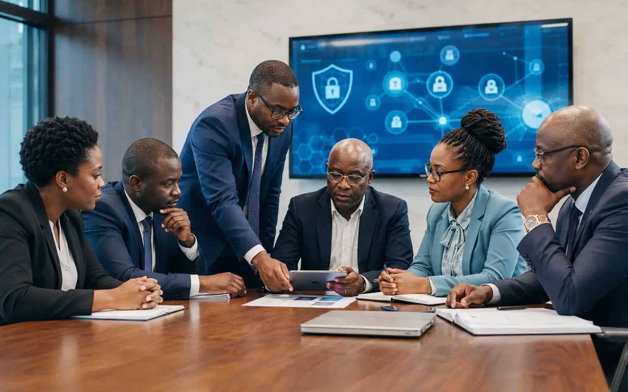 Government officials planning digital public services